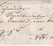 Preussen - Neudamm 7/8 K2 Dienstbrief Warnitz - Alt-Döbern 1842 Inhalt !