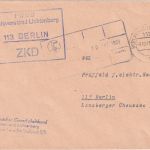 DDR - Berlin-Lichtenberg 1968 portofreier ZKD-Ortsbrief "FDGB Kreisvorstand"