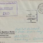 DDR - Berlin-Weissensee 1968 portofreier ZKD-Ortsbrief "Deutsche Spedition"