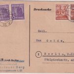 All.Bes./Währungsreform - 2x24+2x6 Pfg. Arbeiter ortsdrucksache Berlin 25.6.48