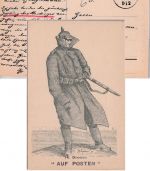 DR - K.D.Feldpost-Exped. 14. Inf.Div. Feldpostkarte Feldkriegsgerichtsrat 1915