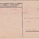 DR-Infla - Würzburg 24.3.22 40 Pfg. Franko bezahlt Masch.stpl. Karte n. Sorau