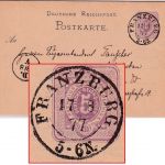 DR - Franzburg 17.8.77 nachv. preuss. K2 Ganzsache n. Berlin