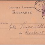 DR - Ibbenbüren 13.2.80 kl. K1 2x a. Ganzsache n. Osnabrück