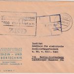 DDR - Dresden 1968 portofreier ZKD-Brief n Berlin "VEB Medizin- u. Labortechnik"
