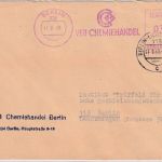 DDR - Berlin 1968 30 Pfg. AFS "VEB Chemiehandel" ZKD-Ortsbrief