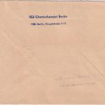 DDR - Berlin 1968 30 Pfg. AFS "VEB Chemiehandel" ZKD-Ortsbrief