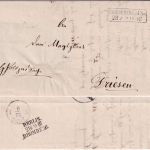 Preussen - Friedeberg i.d. Neumark 28/9 Ra2 Dienstbrief n. Driesen 1853