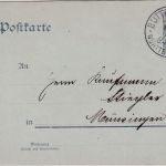 DR - 2 Pfg. Germania Ganzsache Oberamtsverkehr Buttenhausen - Münsingen 1908