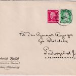 DR - Eisenberg 1927 Firmenkuvert (Briefmarken-Versand Betsch) n. Ludwigslust