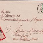 All.Bes. - 84 Pfg. Ziffer Einschreibebrief Schwarza (Saale) - Berlin 4.10.47