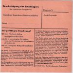 BRD - 2x15+2x70 Pfg. Heuss I + NO Schnellpaketkarte Kirchzell ü. Miltenberg 1955