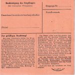 BRD - 70+2x20 Pfg. Heuss I + NO Schnellpaketkarte Röllfeld ü. Miltenberg 1954