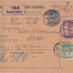 Ungarn/Slowakei - 10 F. Paketkarte + Zusatz Dunaszerdahely - Egyed 1918