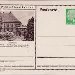 BRD - 10 Pfg. Heuss Bildganzsache Gelsenkirchen Schloss Horst "Hexenkeller"