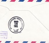 BRD - 80 Pfg. Sport/Kegeln Lupo-Drucksache/Sonderluftpost FFM - New York 1985