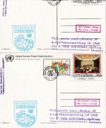 UNO New York - 2x15+5x36 C. Bildganzsachen+Zusatz (7 Stück) 1991