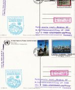 UNO New York - 2x15+5x36 C. Bildganzsachen+Zusatz (7 Stück) 1991