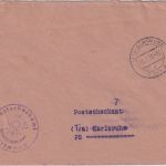 BRD - (21b) Dortmund PSchA Tagesstempel Postsache/Postscheckamt n. Karlsruhe