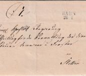 Preussen - Bahn 26/1 L2 Francobrief n. Stettin ca. 1830 - ohne Inhalt