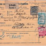 Ungarn/Slowakei - 10 F. Paketkarte + Zusatz Pozsony - Köszeg 1918