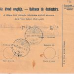 Ungarn/Slowakei - 10 F. Paketkarte + Zusatz Pozsony - Köszeg 1918