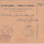Ungarn/Slowakei - 10 F. Paketkarte + Zusatz Pozsony - Acsad 1918