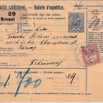 Ungarn/Slowakei - 10 F. Paketkarte + Zusatz Meczenef - Felsönovaj 1916