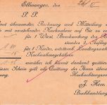 Württemberg - 5+10 Pfg. Ziffer Nachnahmekarte Ellwangen - Pfahlhorn 1900