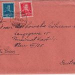 Rumänien - 2x16+2 Lei König Michael I. Luftpost-Zensurbrief Bukarest Wien 1941