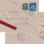 DR - 25 Pfg. Wiener Messe u.a. Eil-Zensurbrief n. HOLLAND Hamburg 18 - 19.3.41