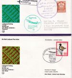 BRD/Kuwait/UAE - Lufthansa Erstflug Frankfurt-Kuwait-Abu Dhabi 5 Belege 1976