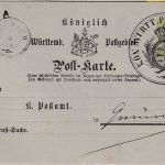 Württemberg - 1 Kr. Ziffer Ganzsache/Formularaufbrauch Heubach - Gmünd 1879