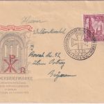 Berlin - 20 Pfg. Gedächtniskirche amtl. Schmuck-FDC 9.8.53 adressiert