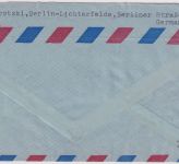 Berlin - 4x20 Pfg Rundfunkausstellung Luftpostbrief/FDC n. USA ESST 3.8.61