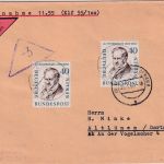 Berlin - 2x40 Pfg. Humboldt Nachnahmebrief Berlin-Friedenau - Altlünen 1960