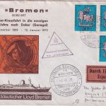 Berlin - 3x70 Pfg. Wofa/Zinnfigur Eilbrief Deutsche Schiffspost TS Bremen 1970