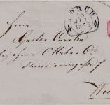 Württemberg - 3 Kr. Ganzsache/Brief Steigbügel n. ÖSTERREICH Lorch 18. Juli 1872