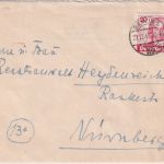 Berlin - 20 Pfg. 200. Geb. Goethe Brief S59 - Nürnberg 21.12.49