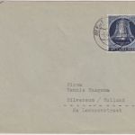 Berlin - 30 Pfg. Glocke rechts Brief n. Holland Lankwitz - Hilversum 1952