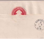 DR - Weimar 1893 Frei lt. Avers Nr. 15 grüner Klebezettel Dienstbrief n Dornburg