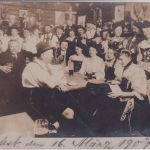 Thüringen - Apolda "Alpenfest 16. März 1907" private sw-Foto-AK gelaufen