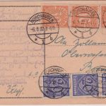 DR-Infla - 3x20+3x30 Pfg. Ziffer Dienstpostkarte Nordhausen - Bremen 6.9.22