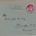 DR - Gratzungen ü. Bleicherode Landpost-Ra2 Brief n. München 1936