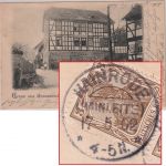 Thüringen - Großwenden Gasthaus Zur Erholung sw-AK KOS Hainrode (Hainleite) 1902
