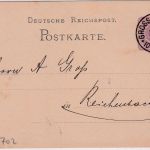DR - Grossengottern 8/4 84 kl. K1 5 Pfg. Ganzsache n. Reichenbach