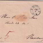 Thurn&Taxis - Gotha 28.3.1847 K2 Francobrief n. Hamburg