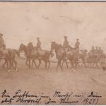 Thüringen - Ohrdruf Schießplatz bespannte Artillerie priv. Foto-AK gelaufen 1921