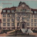 Thüringen - Gotha Baugewerbeschule farb. AK gelaufen/Feldpost 1915