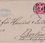 DR - 10 Pfg. Ganzsache+Zusatz Brief (2. Gew.st.) Eisenach - Berlin 1880